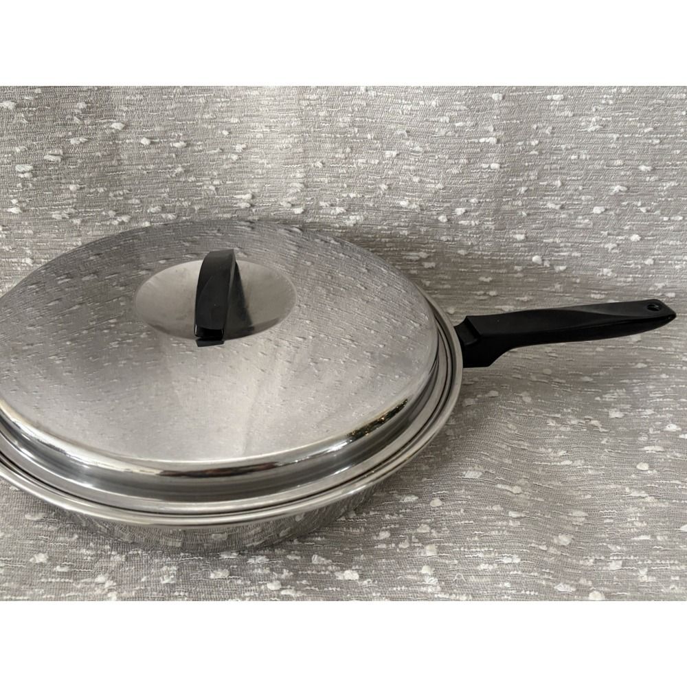 Ecko flint stainless steel radiant 10" skillet with Lid pan USA